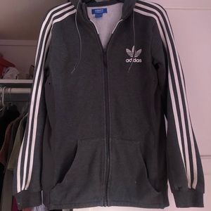 Adidas women zip up sweater